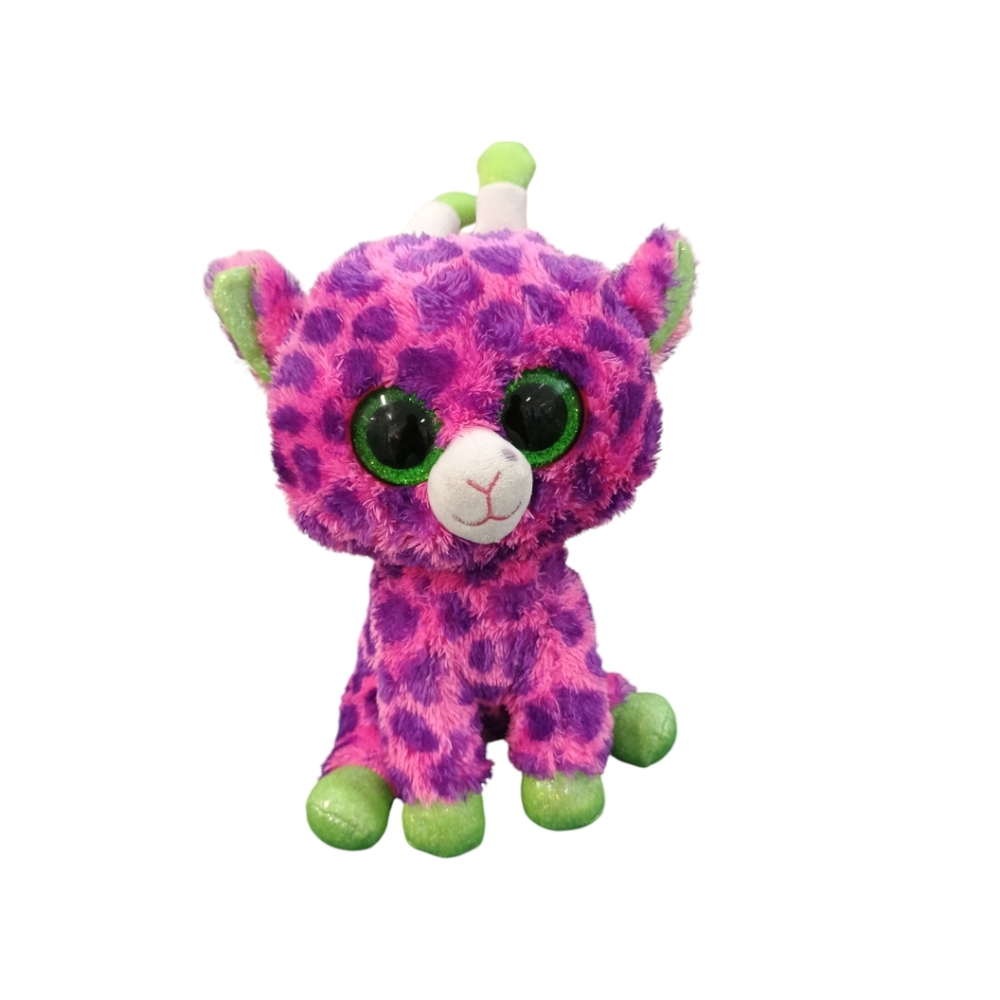 Ty Beanie Boos Gilbert Pink Giraffe  10 Inch Plush Stuffed Animal